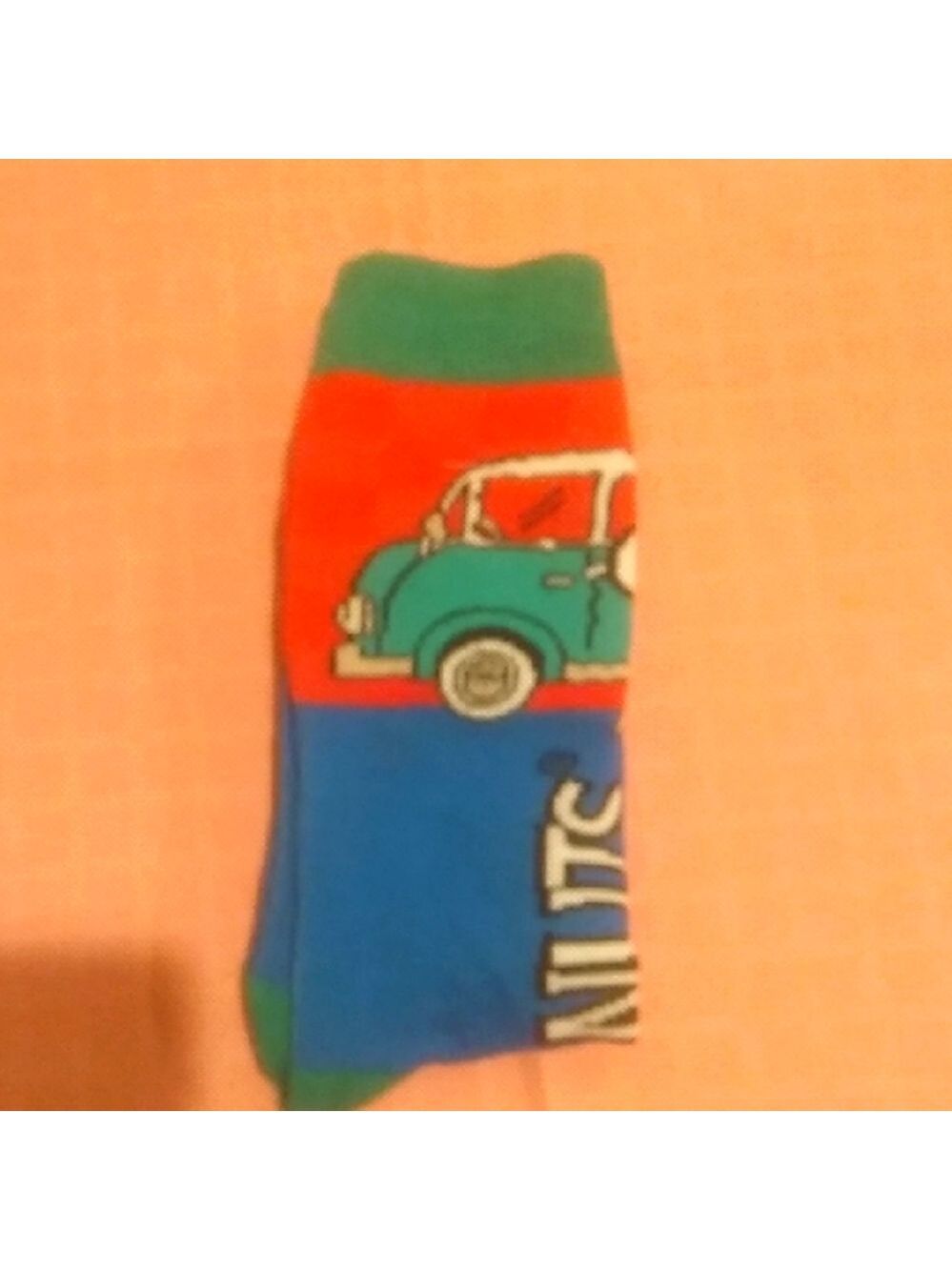 NWT Colorful Car Graphic Socks- Peanuts